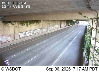 I-90 at MP 2.7: 12th Ave S, WB live camera view
