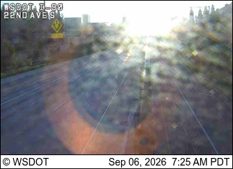 I-90 at MP 3.4: 22nd Ave S live camera view