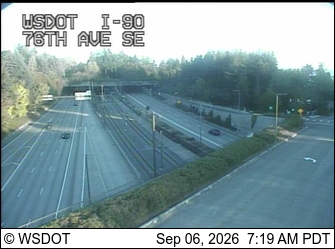 I-90 at MP 6.7: 76th Ave SE live camera view