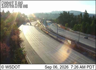 I-90 at MP 8.9: 108th Ave SE live camera view