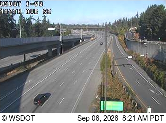 I-90 at MP 9.1: 112th Ave SE live camera view