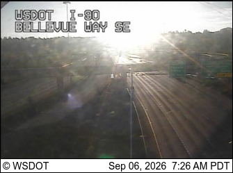 I-90 at MP 9.2: Bellevue Way SE live camera view