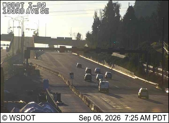 I-90 at MP 10.4: 133rd Ave SE live camera view