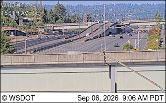 I-90 at MP 11.5: 150th Ave SE live camera view