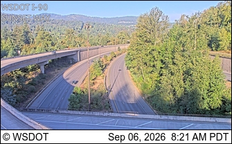 I-90 at MP 18: Sunset Way live camera view