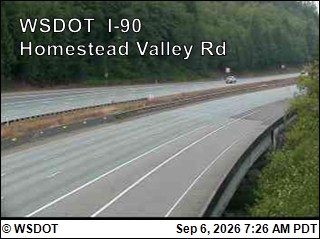 I-90 at MP 37.75: Homestead Valley Rd live camera view