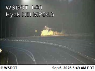 I-90 at MP 54.5: Hyak Hill live camera view