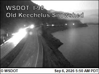 I-90 at MP 57.7: Old Keechelus Snow Shed live camera view