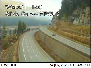 I-90 at MP 59.3: Slide Curve live camera view