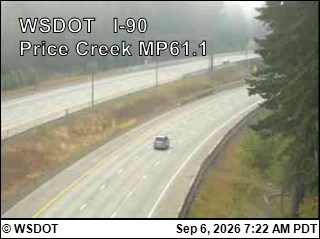 I-90 at MP 61.1 Price Creek live camera view