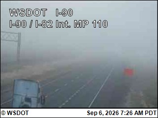 I-90 MP 110: I-90 @ I-82 Interchange live camera view