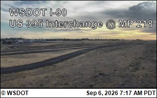 I-90 at MP 220: US 395 Interchange @ Ritzville (3) live camera view