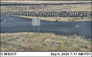I-90 at MP 220: US 395 Interchange @ Ritzville (6) live camera view