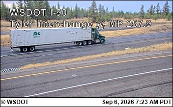 I-90 at MP 257.9: Tyler Interchange (5) live camera view