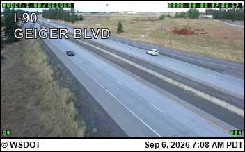 I-90 at MP 276.2: Geiger Rd. live camera view