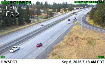 I-90 at MP 277.5: US 2 Interchange live camera view