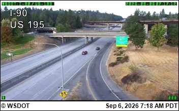 I-90 at MP 279.4: US 195 Interchange live camera view