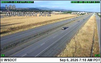 I-90 at MP 294.6: Appleway Ave live camera view