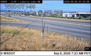 I-90 at MP 296: Liberty Lake (2) live camera view