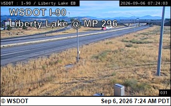 I-90 at MP 296: Liberty Lake (3) live camera view