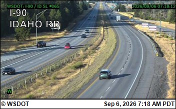 I-90 at MP 299.4: Idaho Rd live camera view