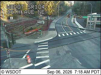 SR 104 at MP 31.3: 35th Ave NE live camera view