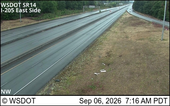 SR 14 at MP 6: East of I-205 live camera view