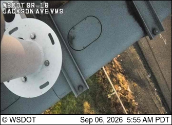 SR 16 at MP 4.4: Jackson Ave VMS live camera view