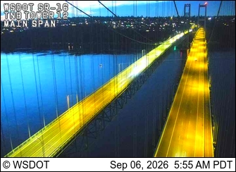 SR 16 at MP 8.0: TNB WB Main Span live camera view