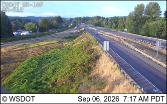 SR 167 at MP 6: SR 512 Interchange live camera view
