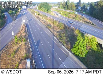 SR 167 at MP 7: SR 410 Interchange live camera view