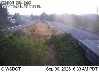 SR 167 at MP 7.6: W Valley Highway E live camera view