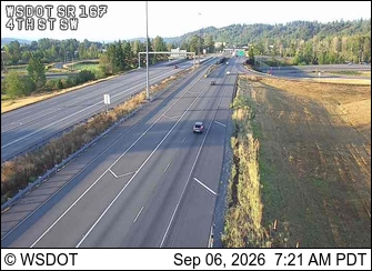 SR 167 at MP 14.5: 4th St SW live camera view
