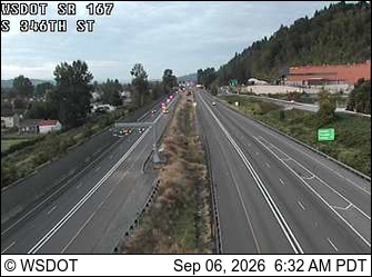 SR 167 at MP 13.5: S 346th St live camera view