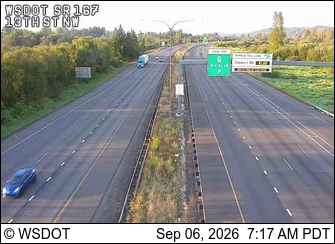 SR 167 at MP 15.5: 13th St NW live camera view