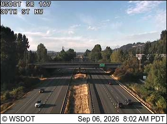 SR 167 at MP 17.1: 37th St NW live camera view