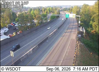 SR 167 at MP 20.3: S 238th St live camera view