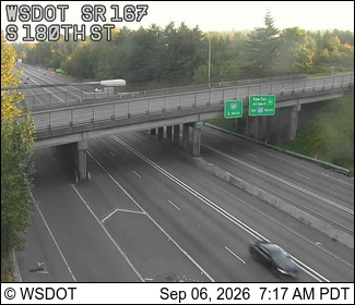 SR 167 at MP 24.4: S 180th St live camera view