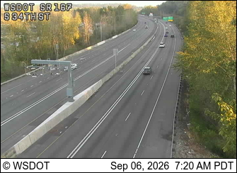 SR 167 at MP 25: S 34th St live camera view