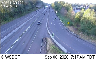 SR 167 at MP 24.4: SW 41st St live camera view