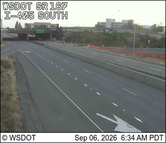 SR 167 at MP 26.1: I-405 South live camera view