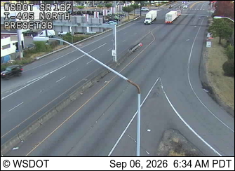 SR 167 at MP 26.4: I-405 North live camera view