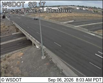 SR 17 at MP 54.7: Moses Lake at Stratford Rd live camera view