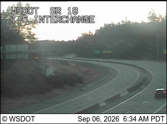SR 18 at MP 0.1: I-5 Interchange live camera view