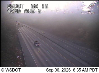 SR 18 at MP 1.4: 42nd Ave S live camera view