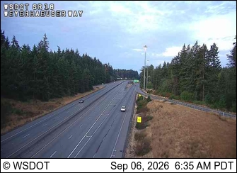 SR 18 at MP 0.7: Weyerhaeuser Way live camera view