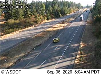 SR 18 at MP 14.5: 206th Ave SE live camera view