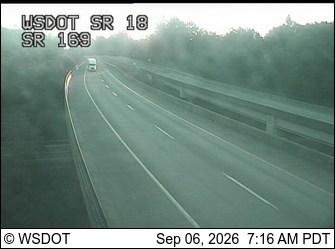 SR 18 at MP 16.8: SR 169 Interchange live camera view