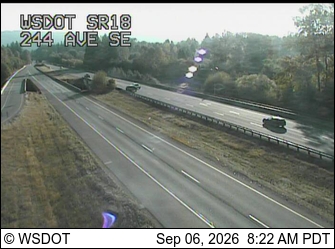 SR 18 at MP 17.9: 244th Ave SE live camera view