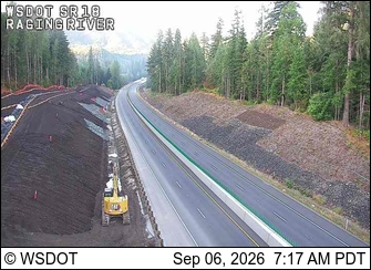 SR 18 @ MP 26.1: Raging River live camera view